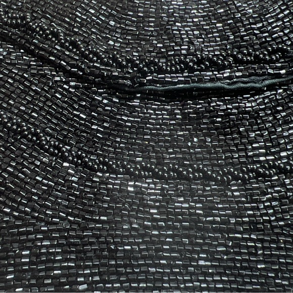 Vintage Richere by Walborg Handmade Black Beaded Clutch - Picture 2 of 7